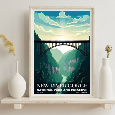 New River Gorge National Park and Preserve Poster, Travel Art, Office Poster, Home Decor | S3 - image6